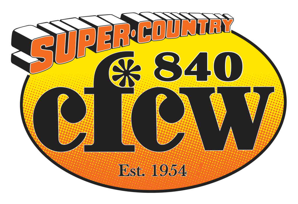 Super Country 840 CFCW 70th anniversary logo