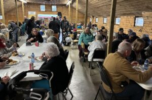 A group of Foodgrains supporters gathered for a fall supper in the Linden/Acme area