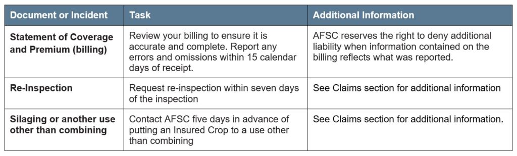 Pedigreed Timothy Seed Article 4 Other Deadlines Call AFSC for details