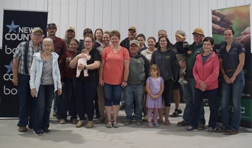A group of people gathered for a photo